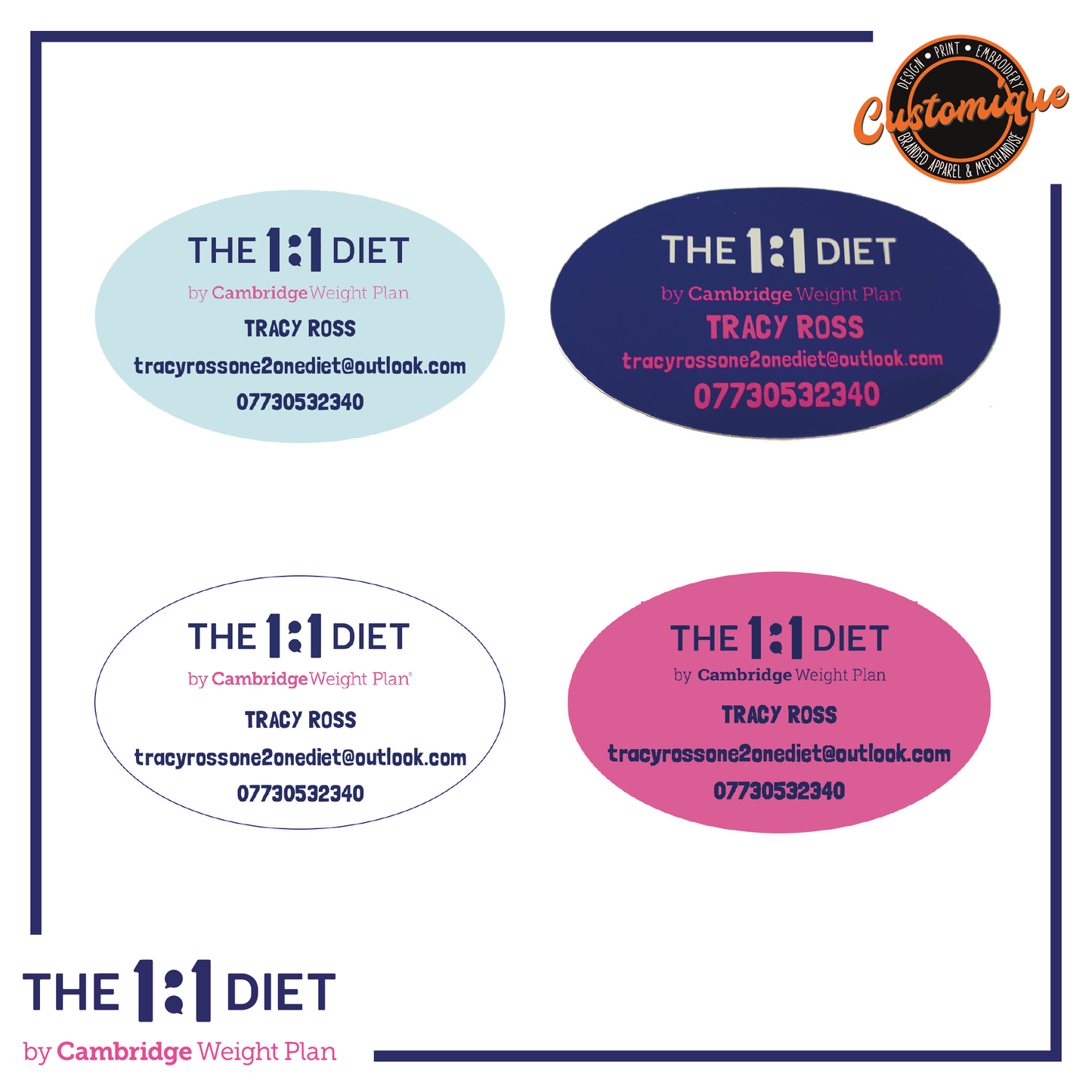 The 1:1 Diet - Vinyl Labels