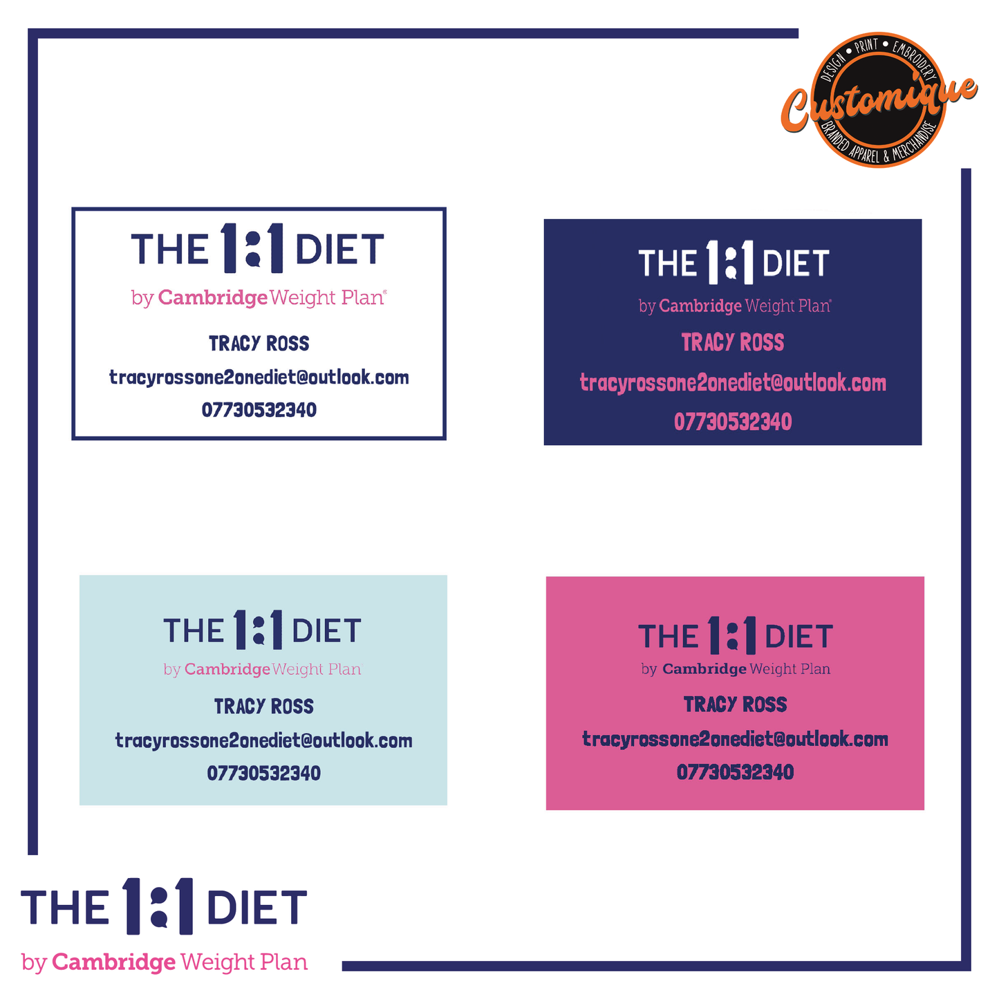 The 1:1 Diet - Vinyl Labels