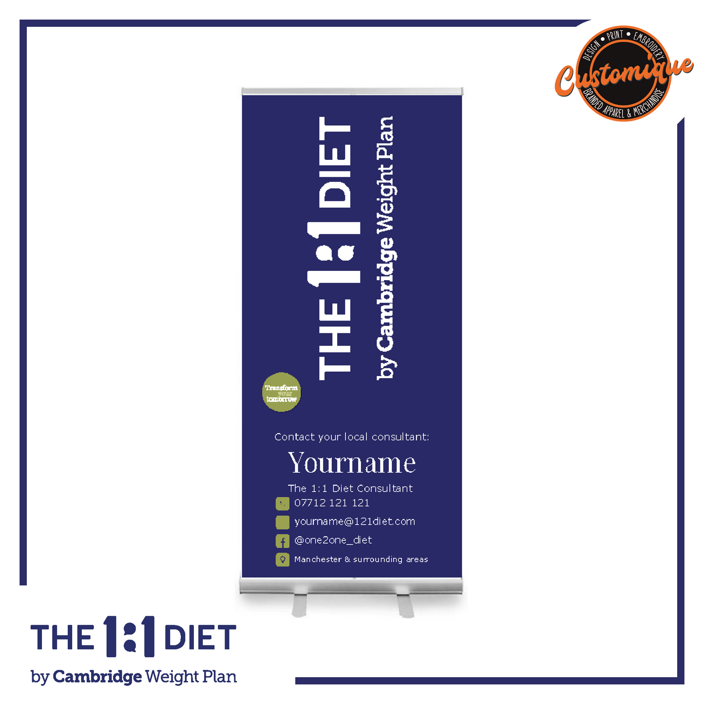 The 1:1 Diet - Roller Banner