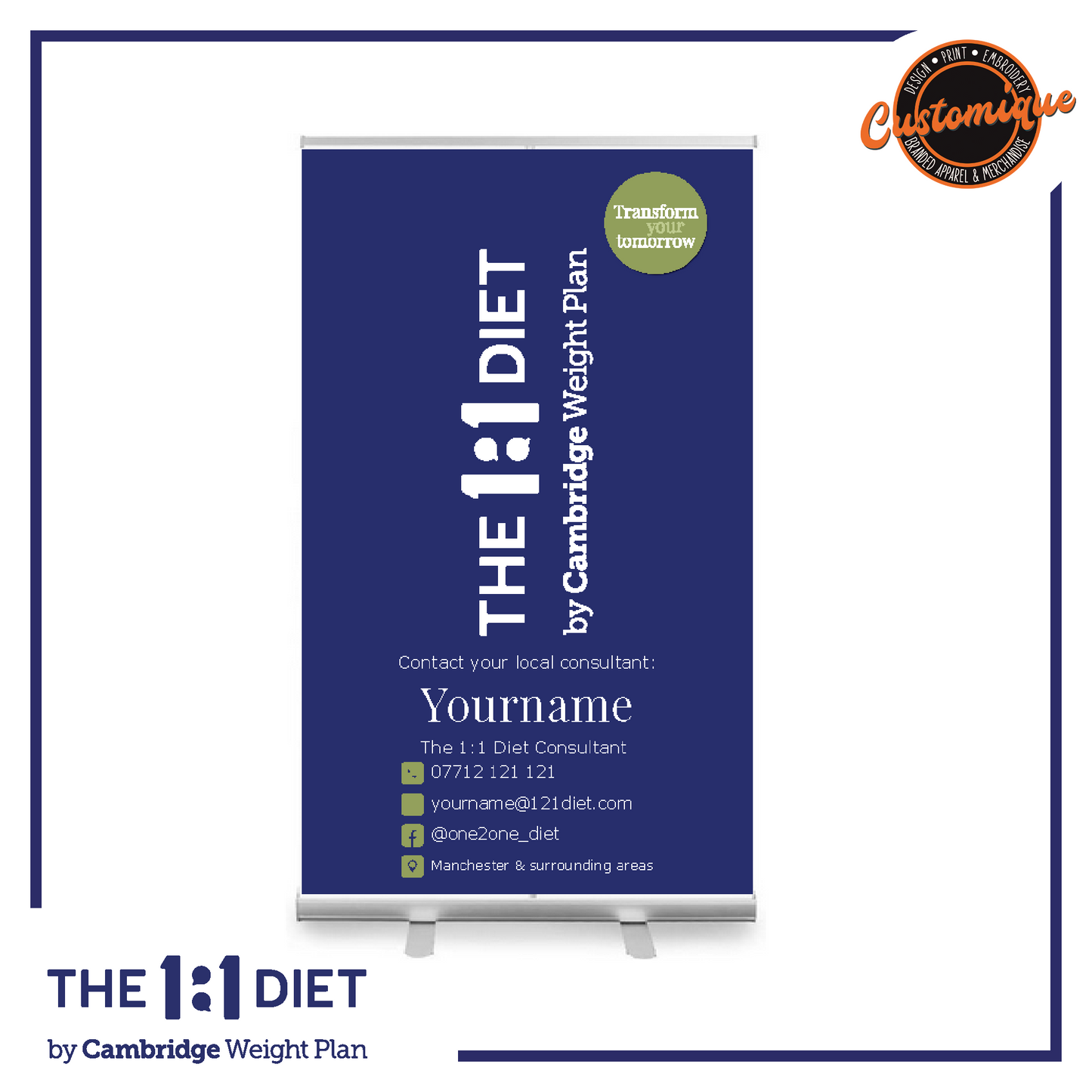 The 1:1 Diet - Roller Banner