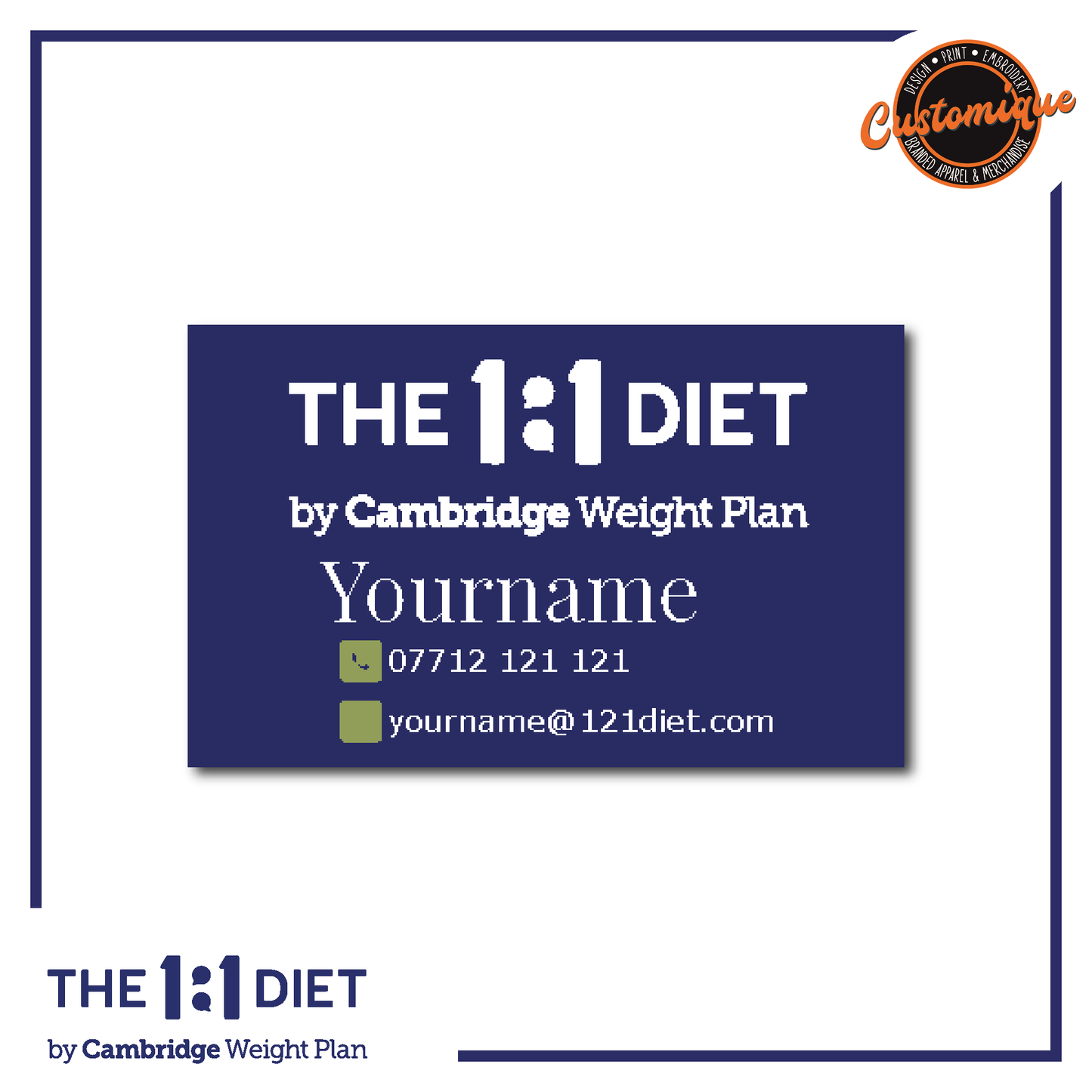 The 1:1 Diet - Vinyl Labels