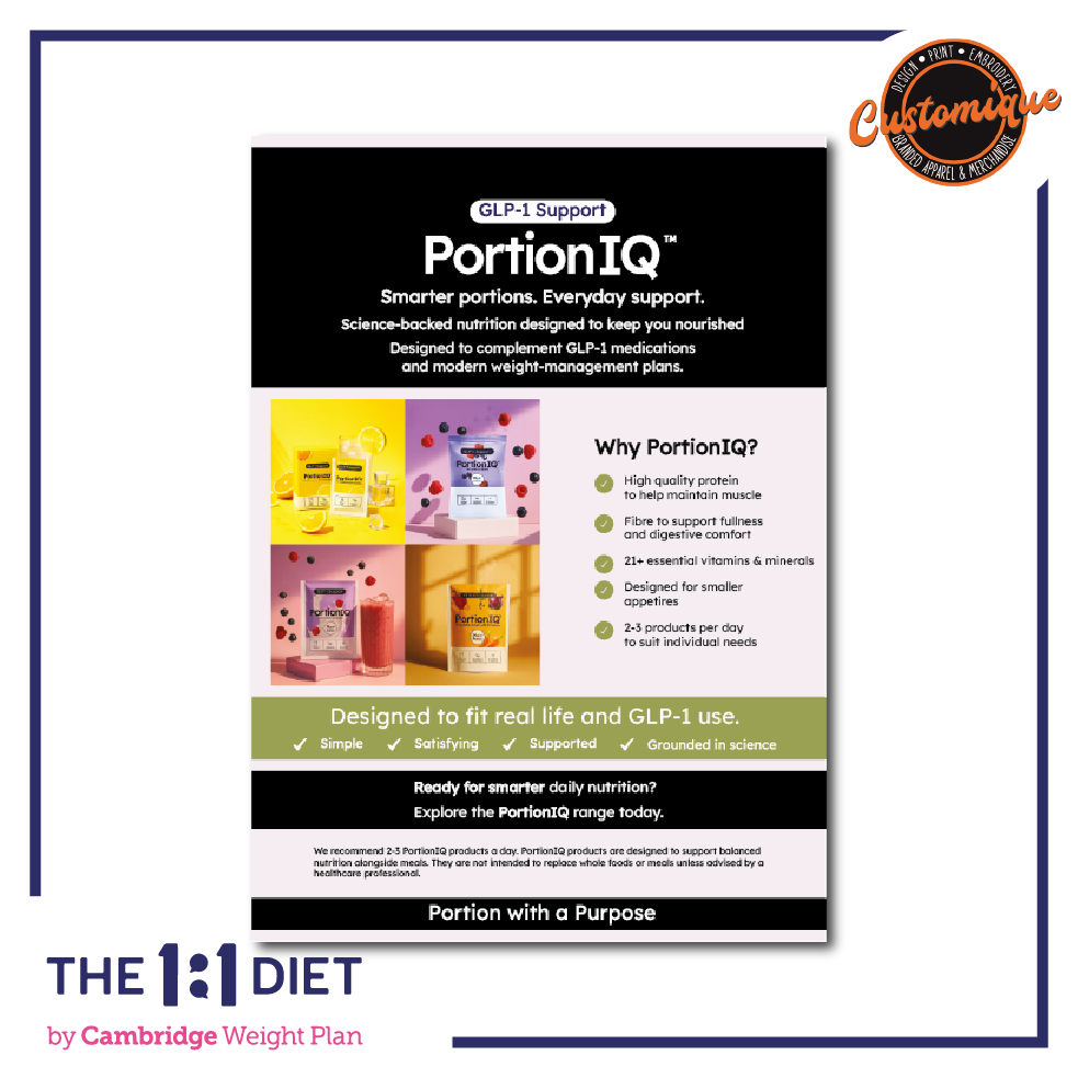 The 1:1 Diet - PortionIQ Flyer