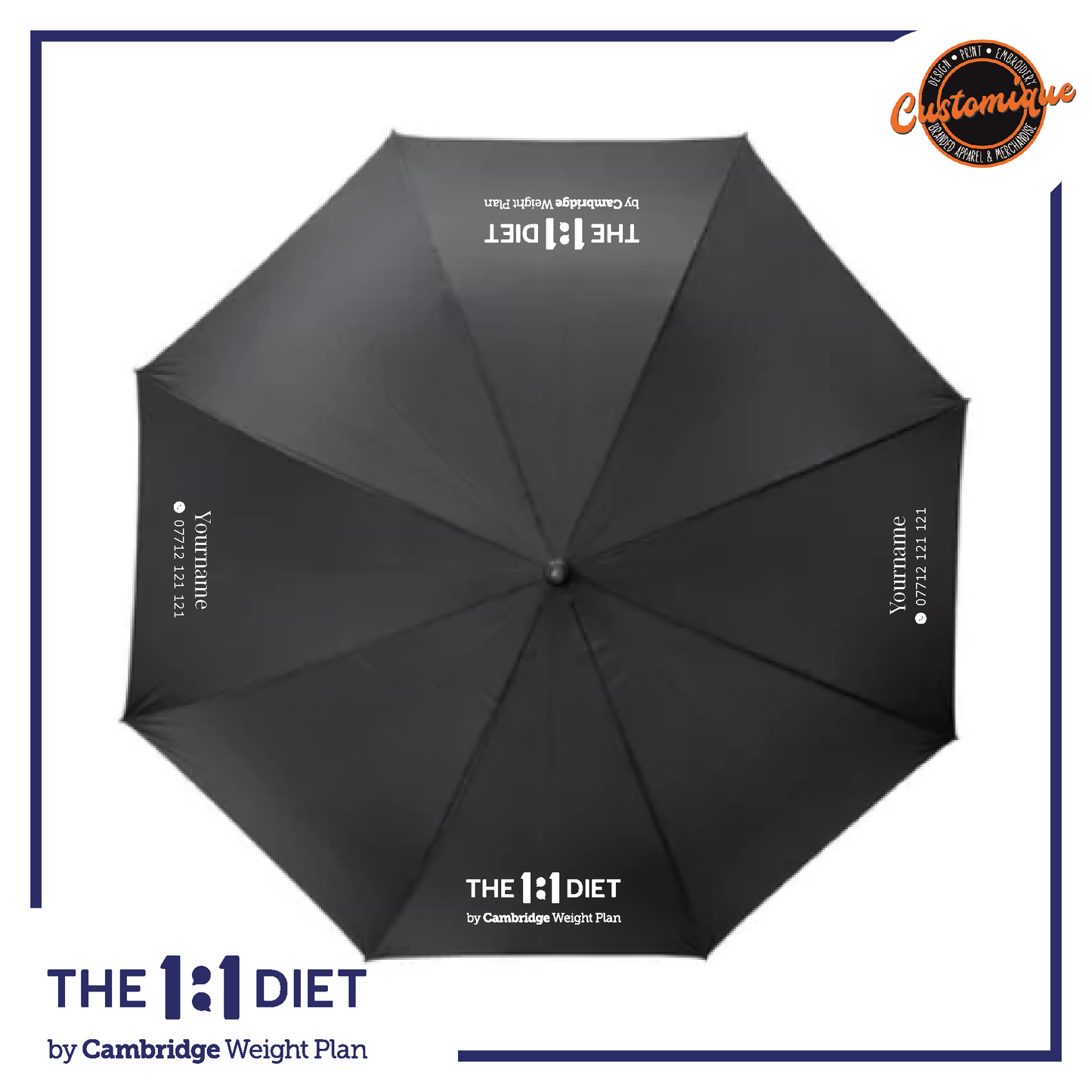 The 1:1 Diet - Golf Umbrella