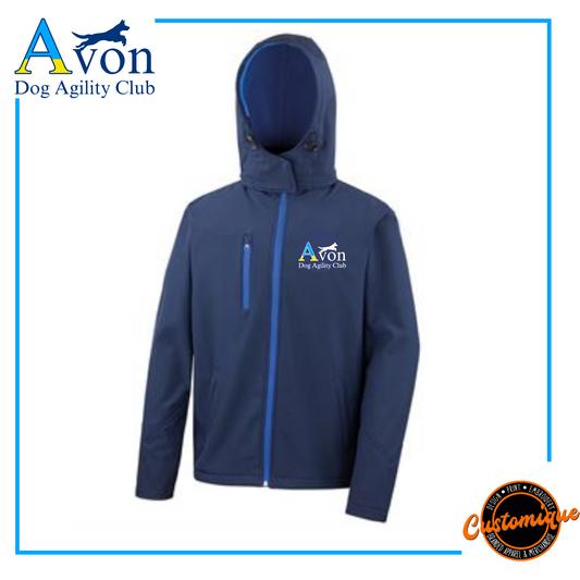 Avon Dog Agilty Club - Mens Hooded Softshell Jacket