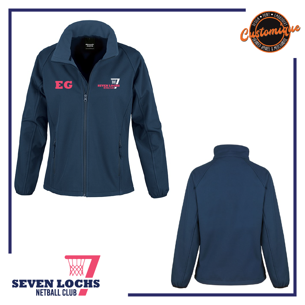 Seven Lochs Netball - Unisex Softshell Jacket