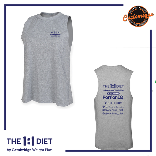 The 1:1 Diet -  Ladies High Neck Vest