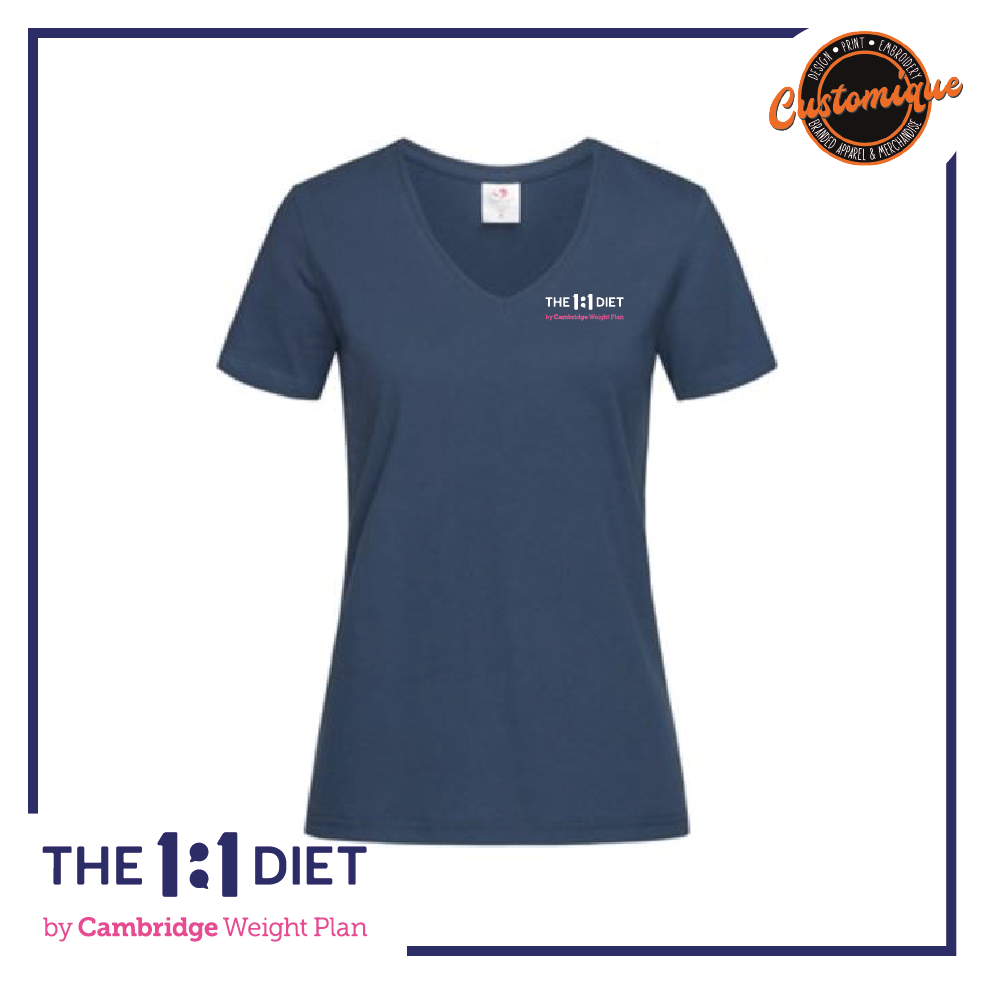 The 1:1 Diet - NEW Ladies V-Neck T-Shirt