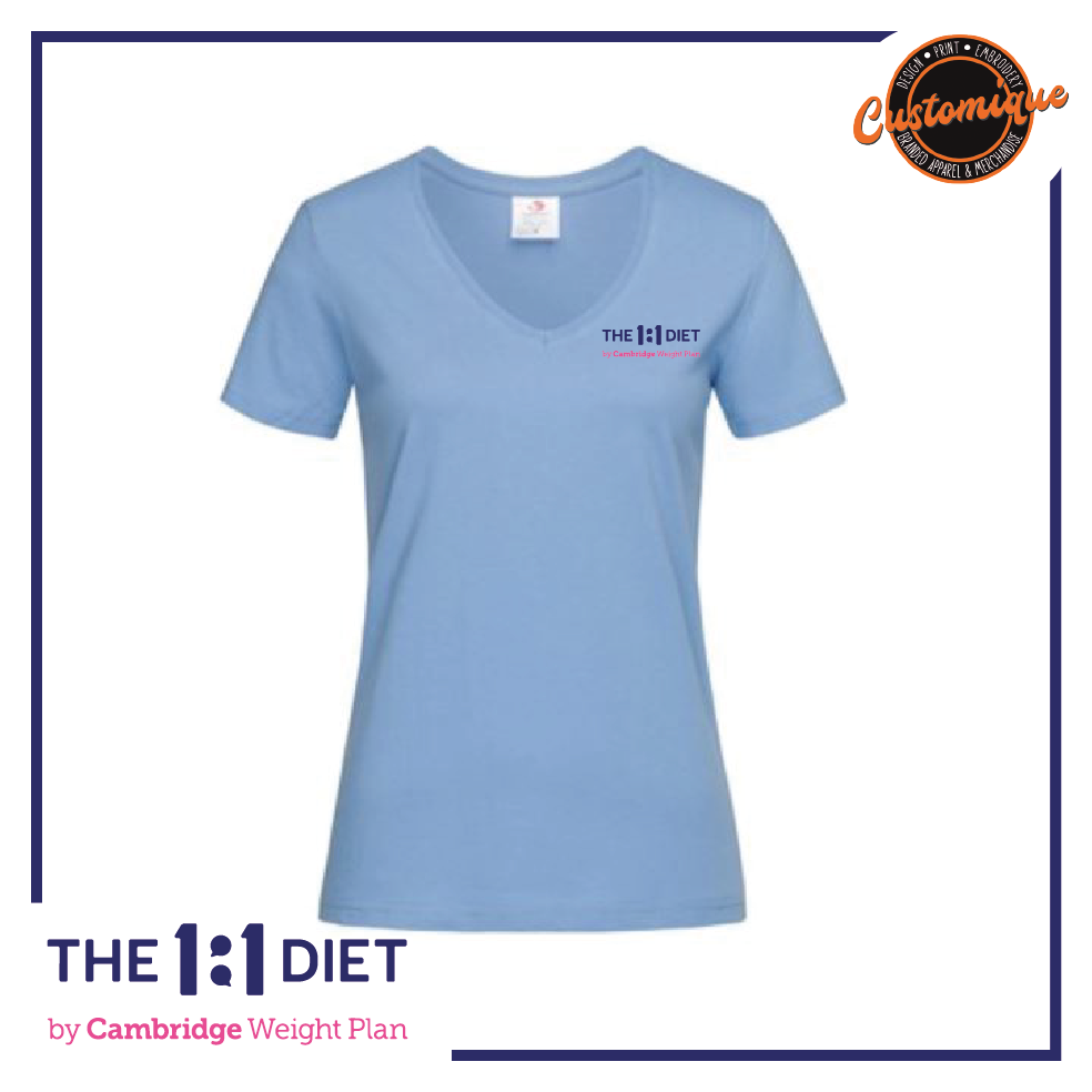 The 1:1 Diet - NEW Ladies V-Neck T-Shirt
