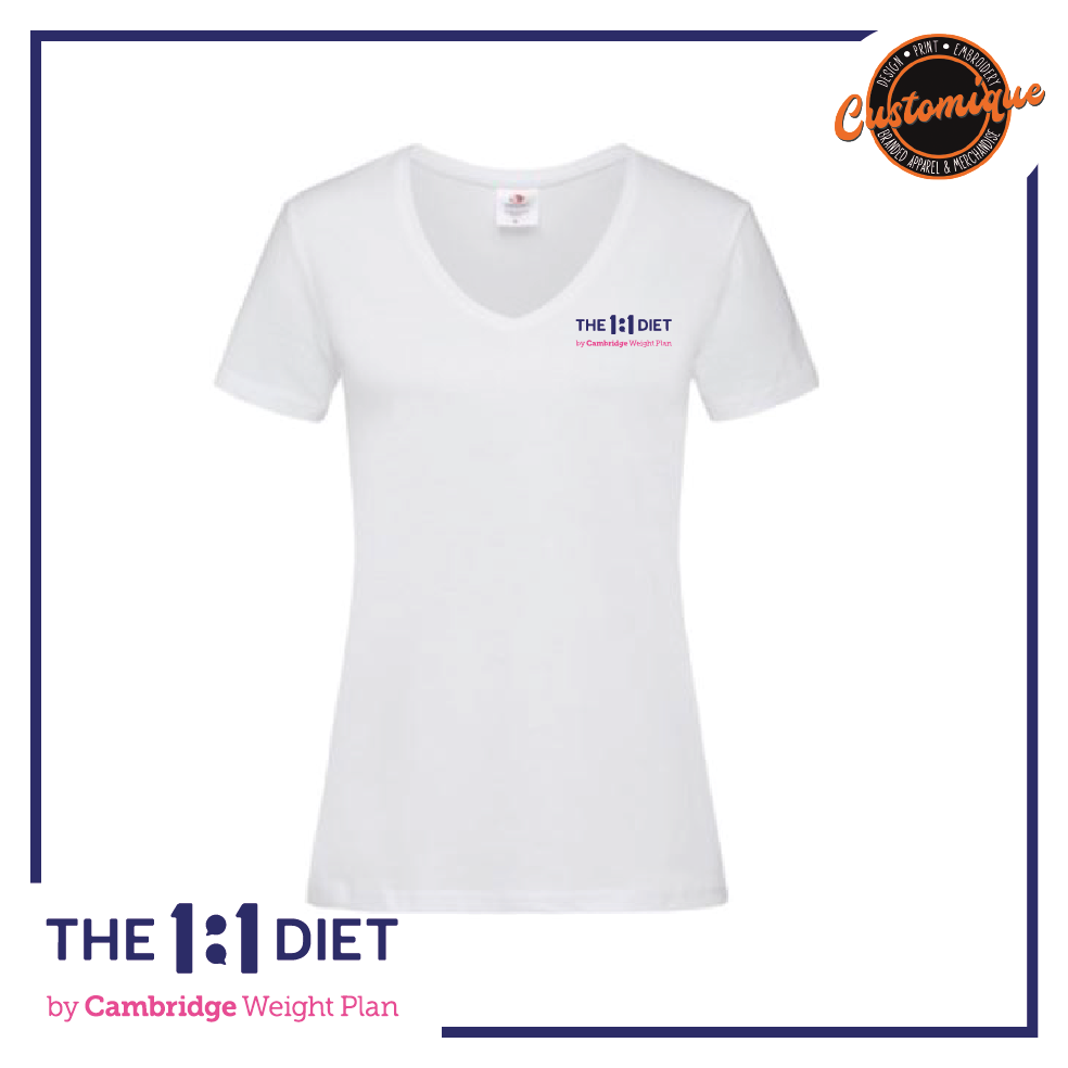 The 1:1 Diet - NEW Ladies V-Neck T-Shirt