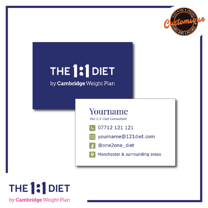 The 1:1 Diet - Business Cards