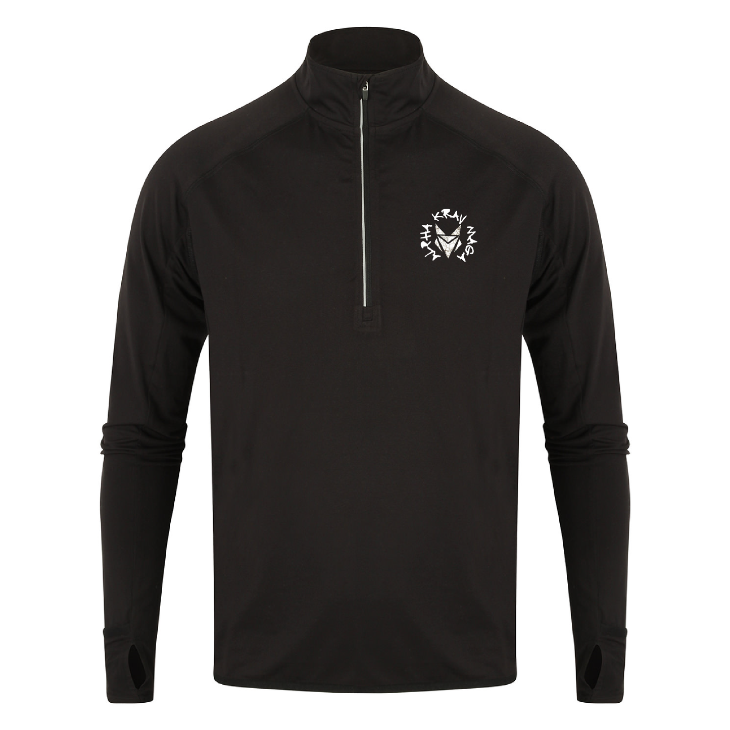 Alpha Krav Maga CRACKED LOGO - 1/4 Zip Training Top