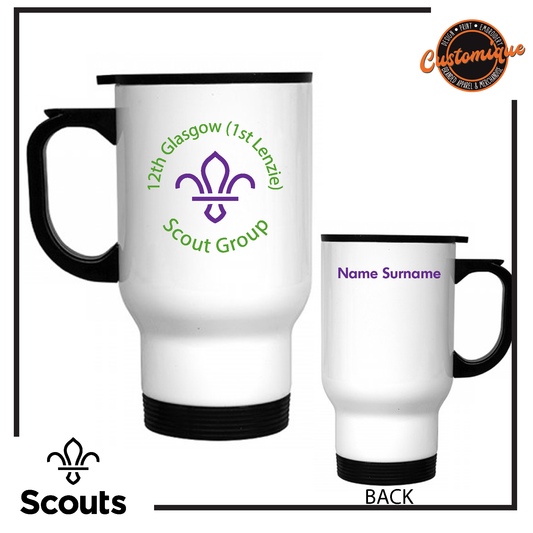 12th Glasgow Scouts - Stainless Steel Travel Mug