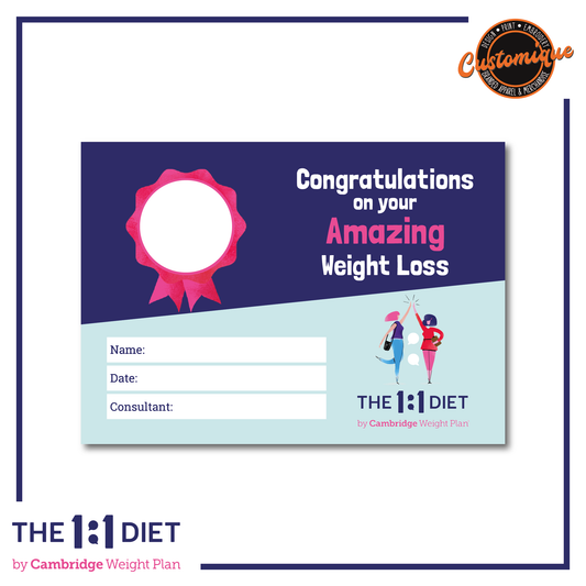 The 1:1 Diet - Weight Loss Certificates