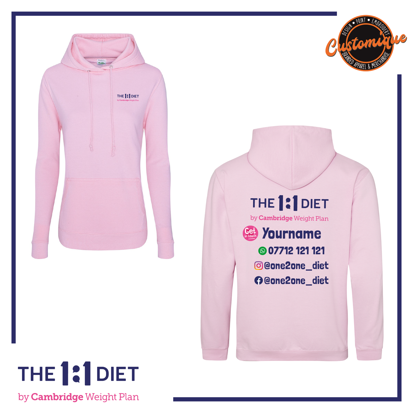 The 1:1 Diet - Girlie Hoodie
