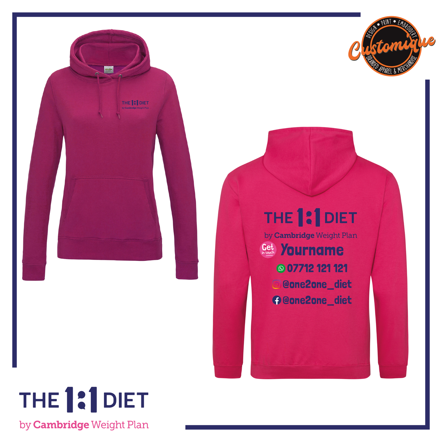 The 1:1 Diet - Girlie Hoodie