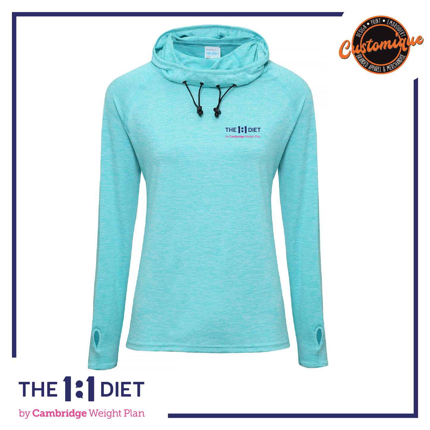 The 1:1 Diet - Ladies Cool Cowl Neck Top