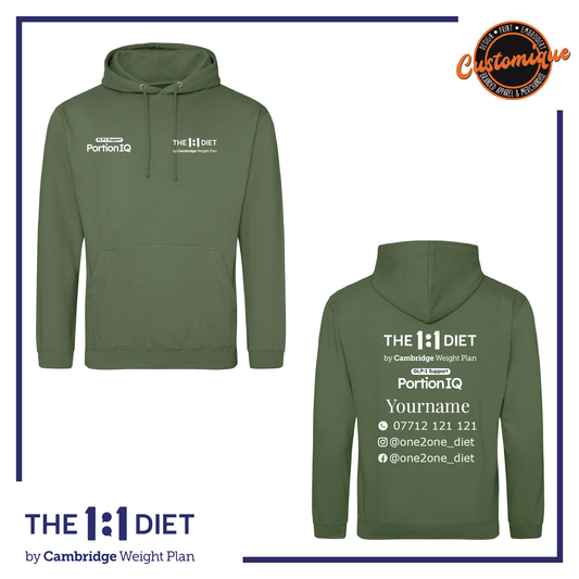 The 1:1 Diet Portion IQ - UNISEX Hoodie