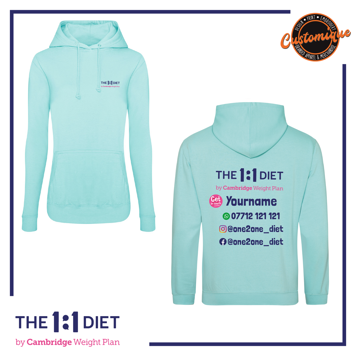 The 1:1 Diet - Girlie Hoodie