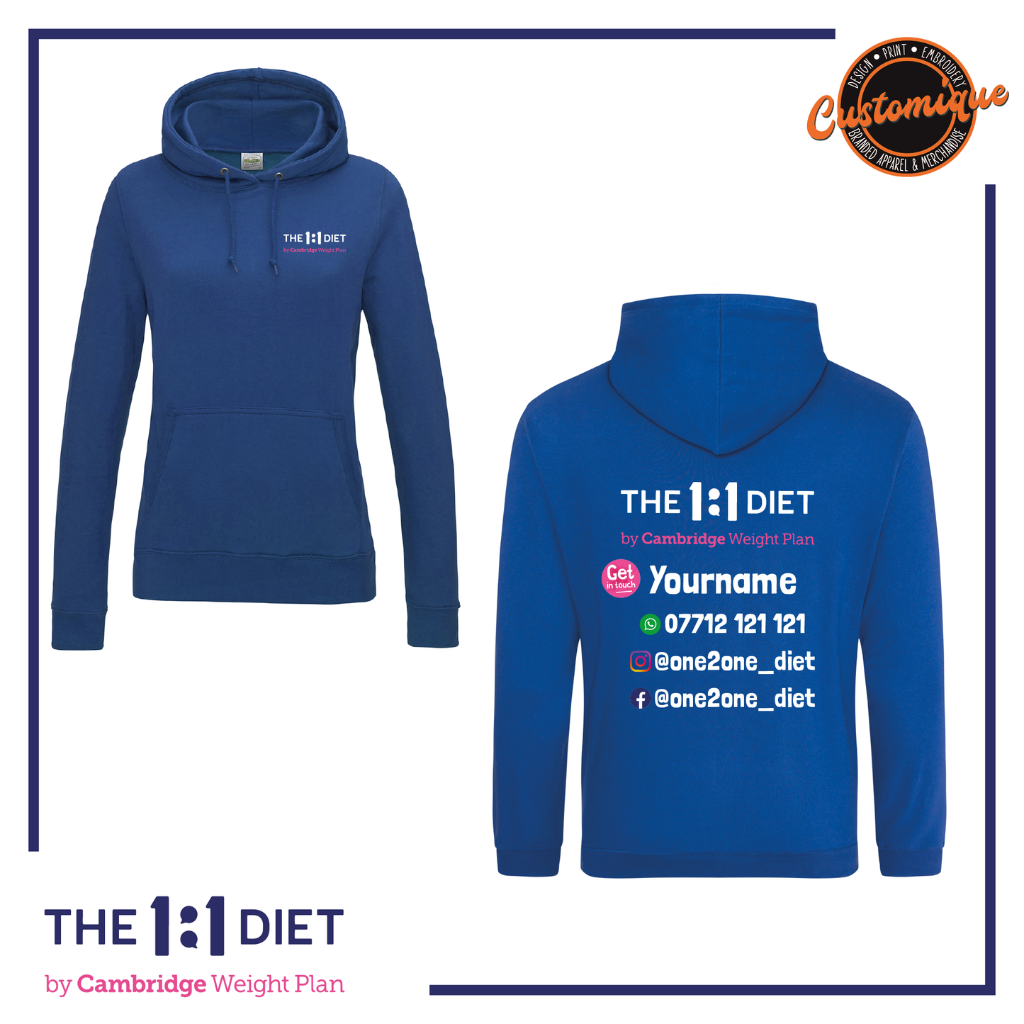 The 1:1 Diet - Girlie Hoodie