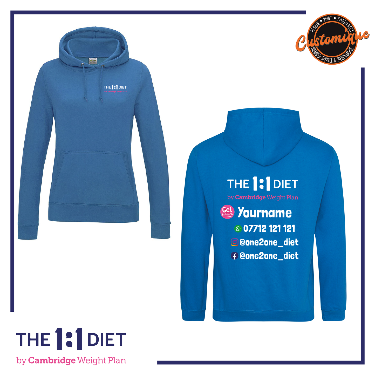 The 1:1 Diet - Girlie Hoodie