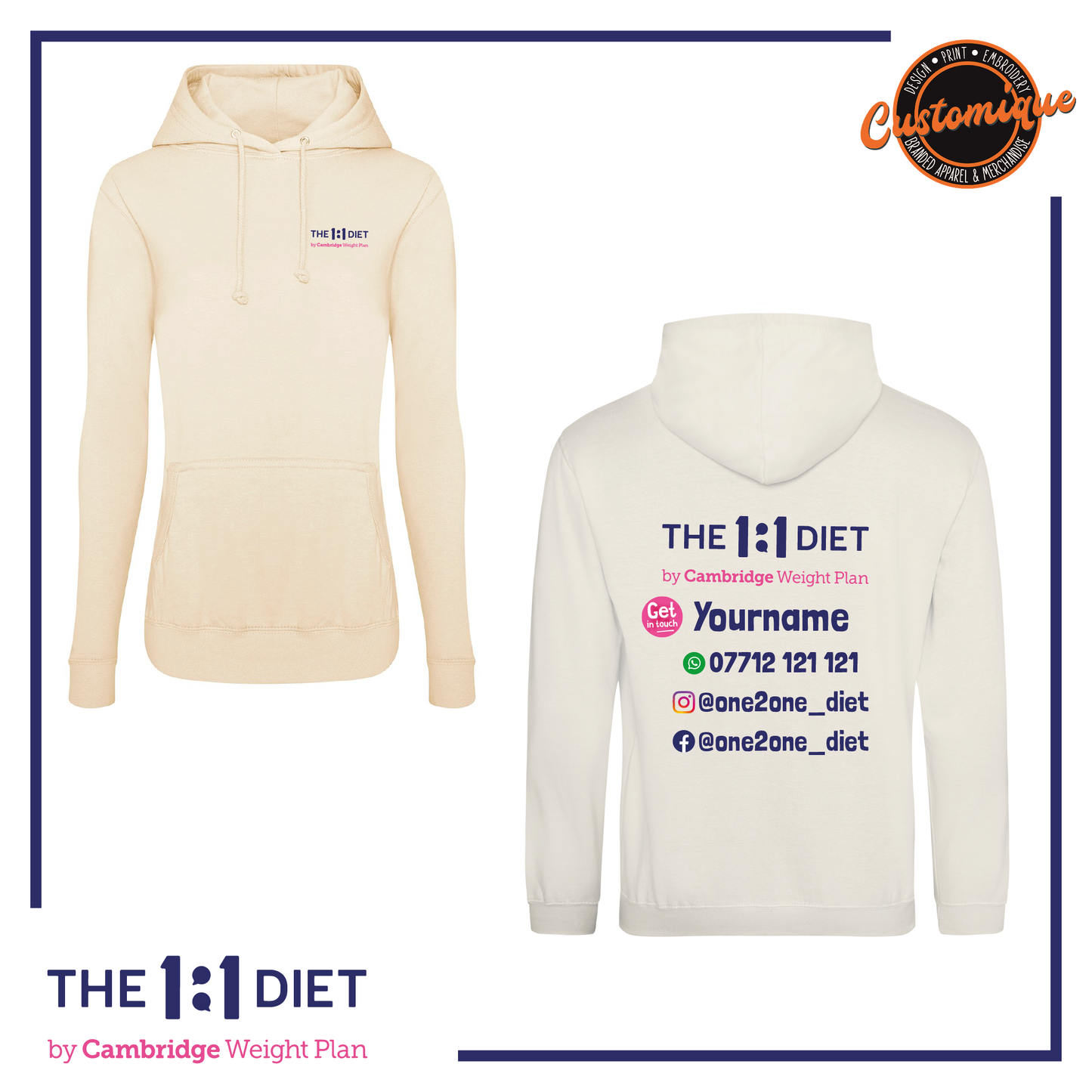 The 1:1 Diet - Girlie Hoodie