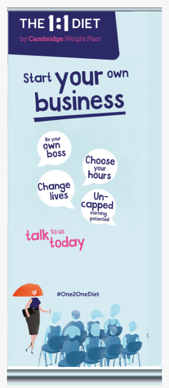 The 1:1 Diet - Roller Banner