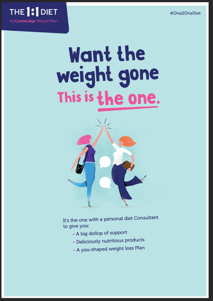 The 1:1 Diet - Double Sided Flyer