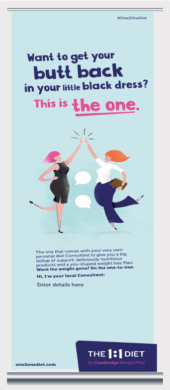 The 1:1 Diet - Roller Banner