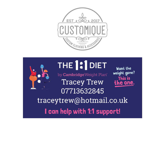The 1:1 Diet - A3 Correx Advertising Boards