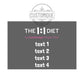 The 1:1 Diet - Rear Car Windscreen Cling