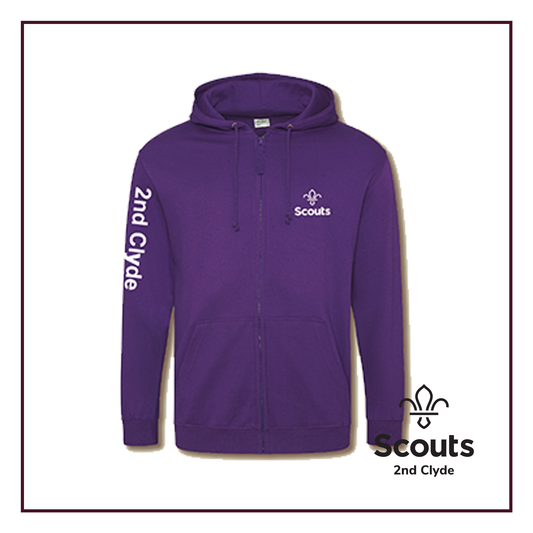 2nd Clyde - Scouts Zipped Hoodie (Adult)