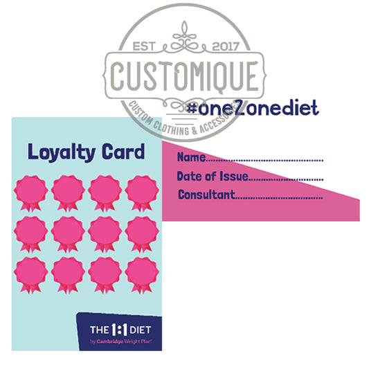 The 1:1 Diet - Loyalty Cards