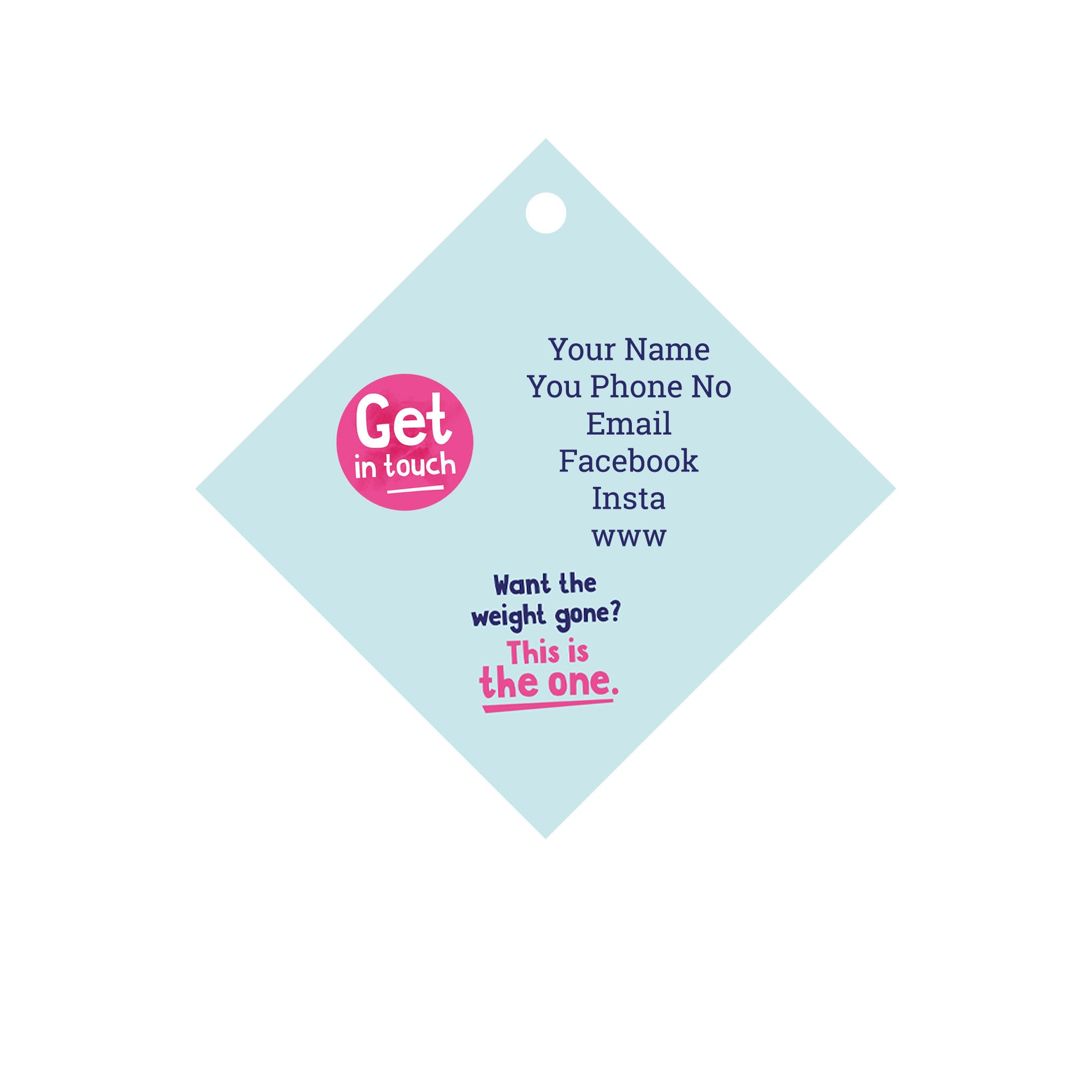 The 11 Diet Car Window Hanger Customique